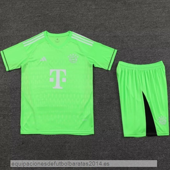 Nuevo Tailandia Portero Conjunto De Hombre Bayern Munich 23/24 Verde Baratas